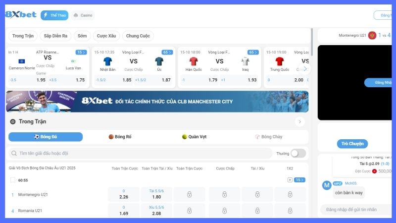 Tổng quan về cá cược bóng đá online tại 8xbet